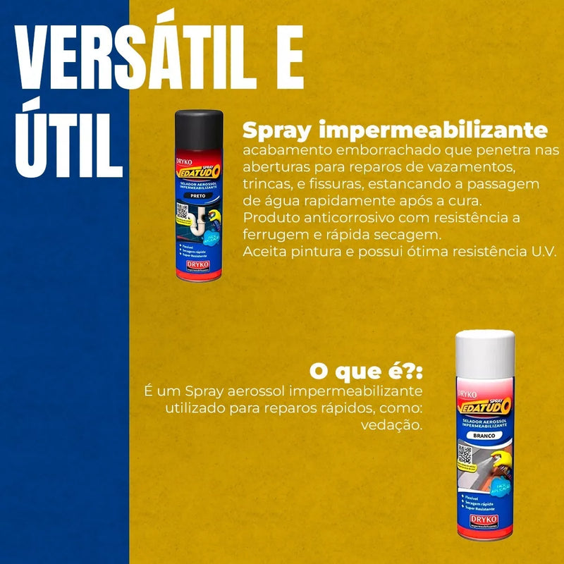 Spray  Impermeabilizante Liquído Vedex Pro - Pague 3 leve 6