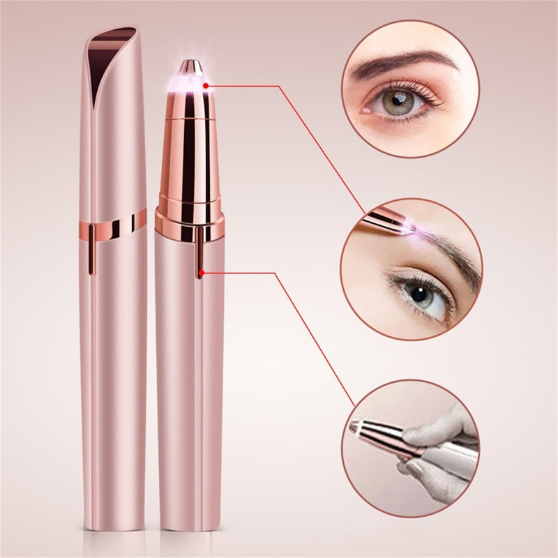 Painless Epilator For Eyebrow Pen Fashion Rechargeable Remover