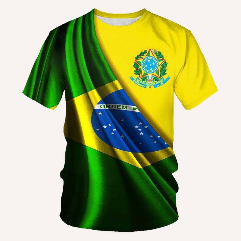 Camiseta Brasil Copa 2022 Unissex - Todos Tamanhos